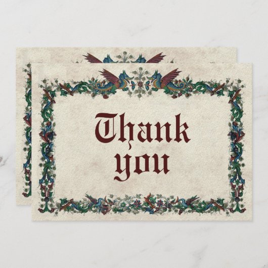 Middeleeuwen van middeleeuwen kaart (Voorkant / Achterkant)