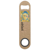 Middeleeuwen, verlicht, letter C Monogram Speed Flessenopener (Achterkant)