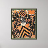 Middeleeuws Belgisch Wapen Canvas Afdruk (Voorkant)