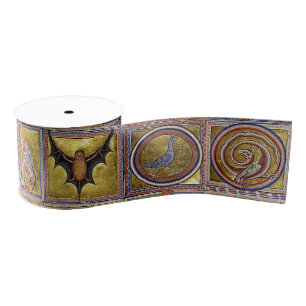 MIDDELEEUWS BESTIARIUM, FANTASTISCHE DIEREN,GOUD R GROSGRAIN LINT