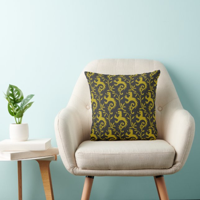 Middeleeuws "Dande-Lions" Kussen (Stoel)
