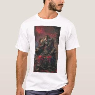 Middeleeuws Evil King Illustratie T-shirt