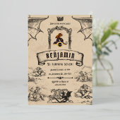 middeleeuws folie uitnodiging (Staand Voorkant)