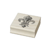 Middeleeuws Frans Fleur de Lis Rubberstempel (Stempel)