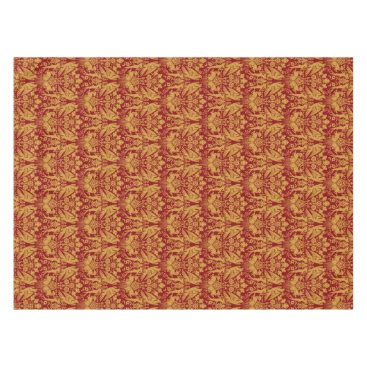 Middeleeuws havik- en hondenpatroon tafelkleed (Voorkant (Horizontaal))