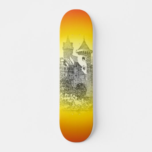 Middeleeuws Kasteel Skateboard (Voorkant)
