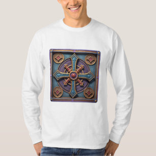 Middeleeuws Kruis Mandala T-shirt