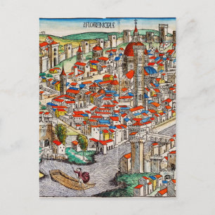 Middeleeuws landmark van Florence in Italië Briefkaart