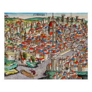 Middeleeuws landmark van Florence in Italië Perfect Poster