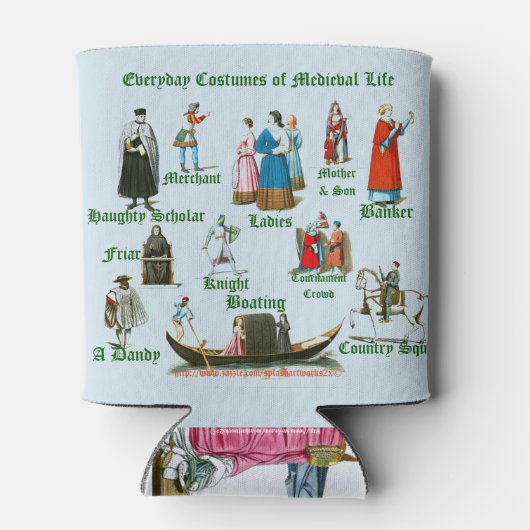 "Middeleeuws leven" Blikjeskoeler (Achterkant)