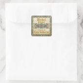 Middeleeuws Manuscript Gothic Vrijgezellenfeest La Vierkante Sticker (Tas)