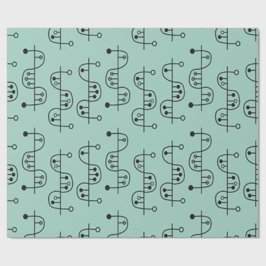 Middeleeuws modern DNA Helix Cadeaupapier (Vlak)