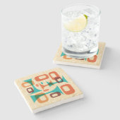 Middeleeuws Modern Graphic Googie Onderzetters Sto (Zijkant)