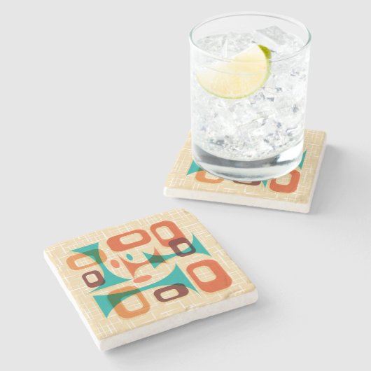 Middeleeuws Modern Graphic Googie Onderzetters Sto (Zijkant)