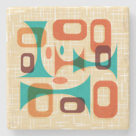 Middeleeuws Modern Graphic Googie Onderzetters Sto