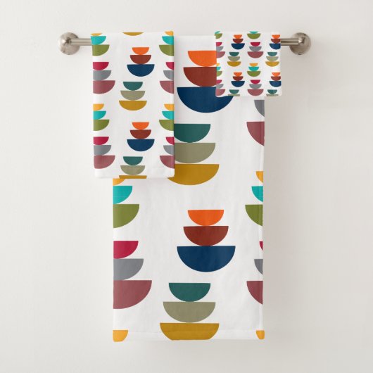Middeleeuws modern helder minimalisme bad handdoek (Insitu)