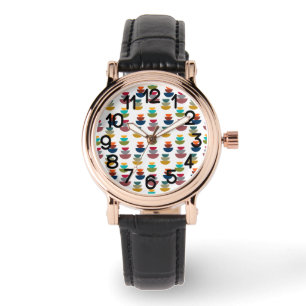 Middeleeuws modern helder minimalisme horloge