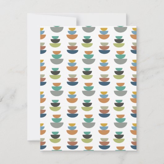 Middeleeuws modern minimalisme notitiekaartje (Voorkant)