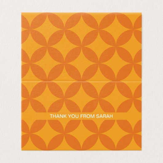 Middeleeuws modern retro tiny bedankje Kaarten (Buitenkant ongevouwen)