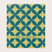 Middeleeuws modern retro tiny bedankje Kaarten (Buitenkant ongevouwen)