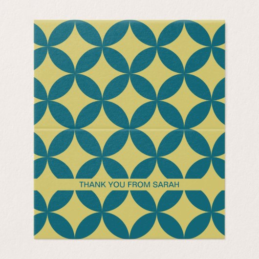 Middeleeuws modern retro tiny bedankje Kaarten (Buitenkant ongevouwen)