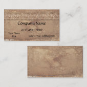  middeleeuws oud papier voor manuscript visitekaartje (Voorkant / Achterkant)