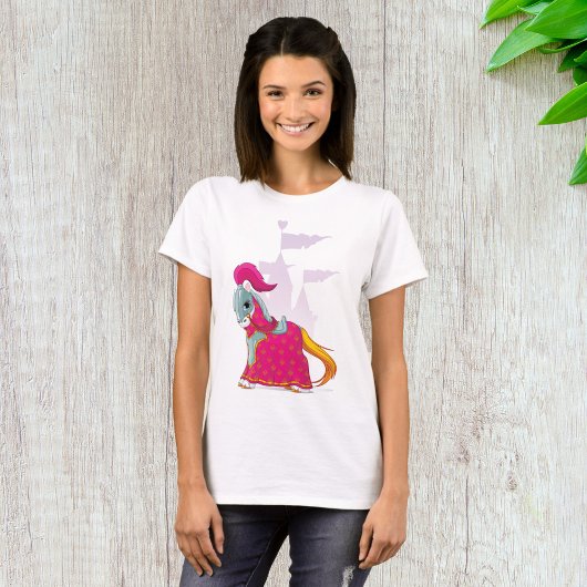 Middeleeuws Ridder Paard in Armour Fantasy T-shirt