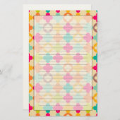  middeleeuws rosettenpatroon briefpapier (Voorkant / Achterkant)