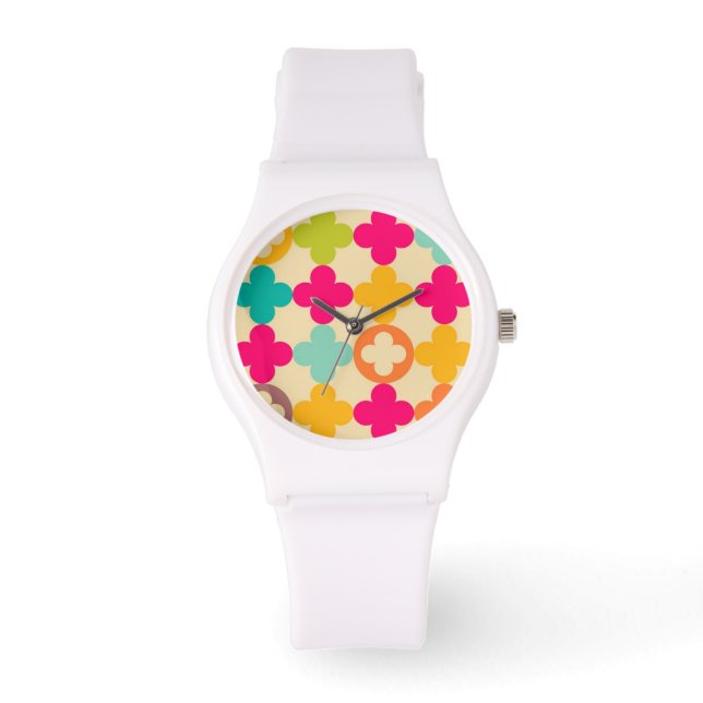  middeleeuws rosettenpatroon horloge (Voorkant)