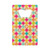 middeleeuws rosettenpatroon kredietkaart flessenopener (Achterkant)