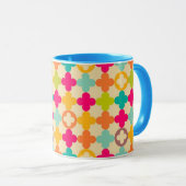 middeleeuws rosettenpatroon mok (Voorkant rechts)