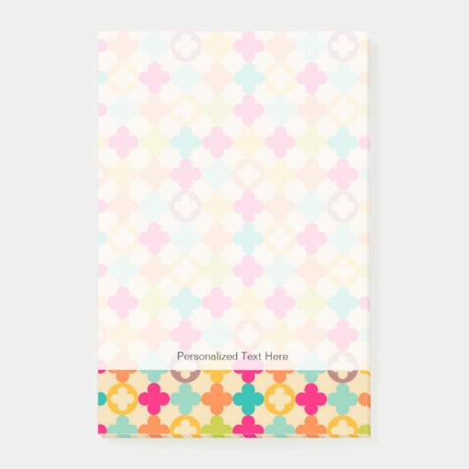 middeleeuws rosettenpatroon post-it® notes (Voorkant)