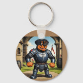 middeleeuws rottweiler Sleutelhanger (Voorkant)