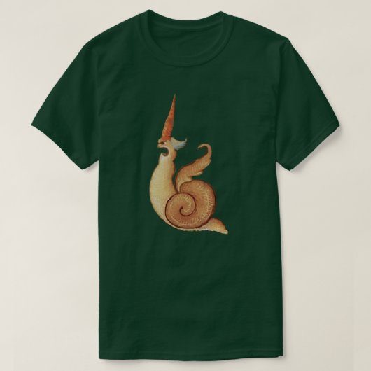 Middeleeuws "Screaming Snail" T-shirt (Design voorkant)