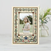  "middeleeuws" verlicht Afstuderen Kaart (Staand voorkant)