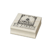 Middeleeuwse alchemistische boekplaatstempel rubberstempel (Stempel)