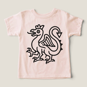 Middeleeuwse Basilisk Zegel Fantasy Heraldiek Myth