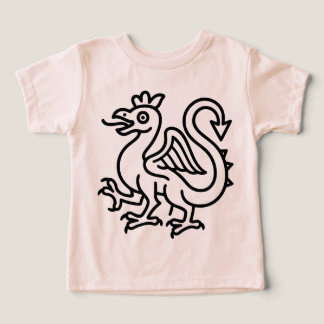 Middeleeuwse Basilisk Zegel Fantasy Heraldiek Myth