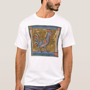 Middeleeuwse Bestiaire Haan c. 1270 T-shirt
