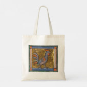 Middeleeuwse Bestiaire Haan c. 1270 Tote Bag (Achterkant)