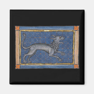 Middeleeuwse Bestiary Hyena c. 1270 Magneet
