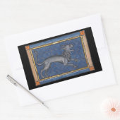 Middeleeuwse Bestiary Hyena c. 1270 Rechthoekige Sticker (Envelop)