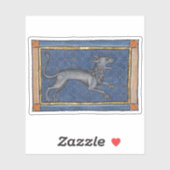 Middeleeuwse Bestiary Hyena c. 1270 Sticker (Vel)