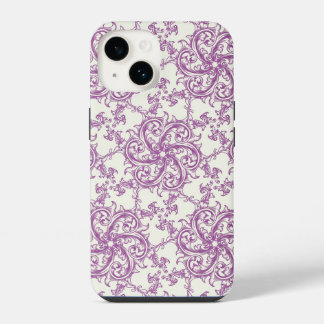 middeleeuwse bloem patroon telefoon geval iPhone 14 hoesje