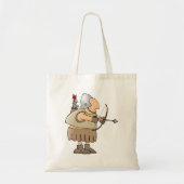 Middeleeuwse Boogschutter Krijger Grappige Ridder Tote Bag (Voorkant)
