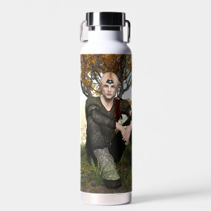 Middeleeuwse Bos Prins Fantasie Portret Waterfles