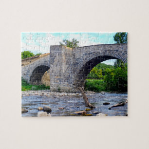 Middeleeuwse brug in Zubiri Legpuzzel