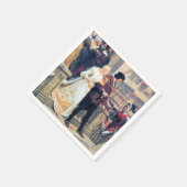 Middeleeuwse Bruid Bruidegom Ridder schilderij Servet (Hoek)