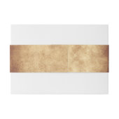 Middeleeuwse Bruiloftsuitnodiging buikband Uitnodigingen Wikkel (Achterkant Voorbeeld)