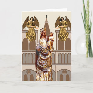 Middeleeuwse christelijke kerst feestdagen kaart